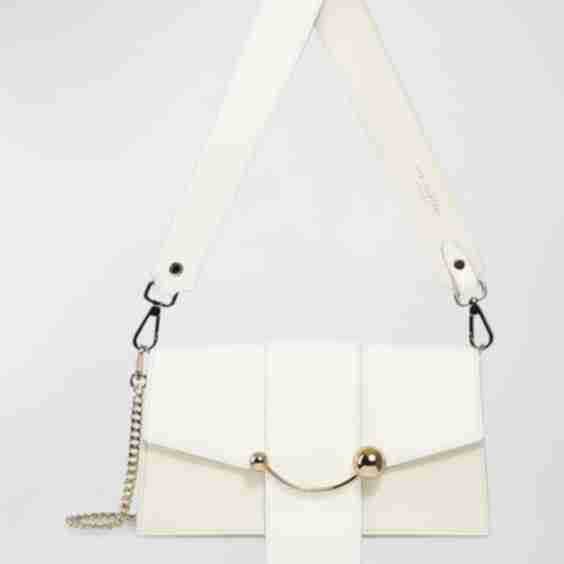 Crescent Mini Leather Crossbody Bag