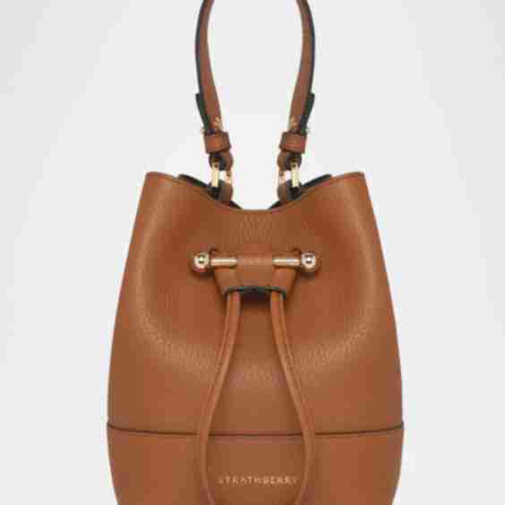 Osette Drawstring Leather Crossbody Bag