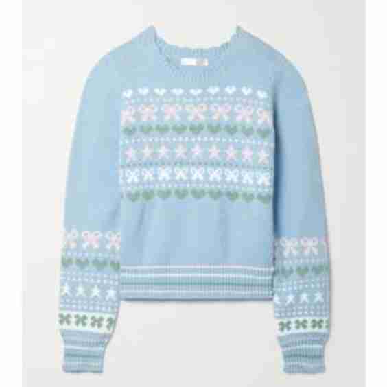 Zaheer Intarsia Cotton-Blend Sweater