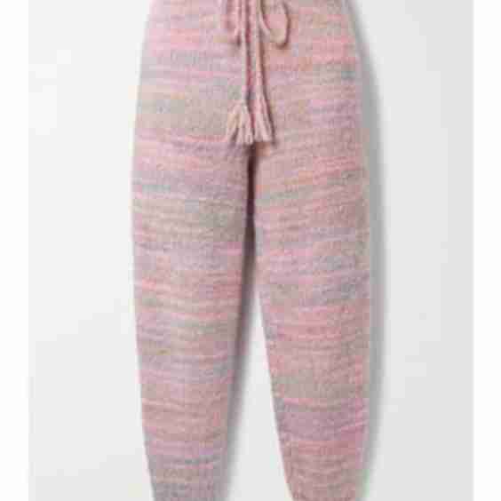 Olvera Striped Knitted Track Pants