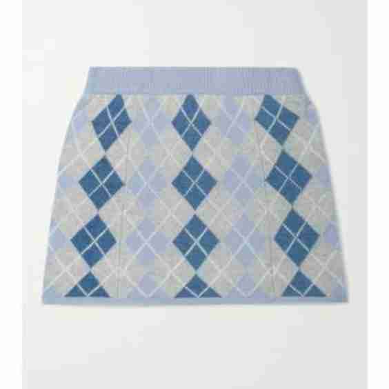 Marseille Argyle Wool And Cashmere-Blend Mini Skirt