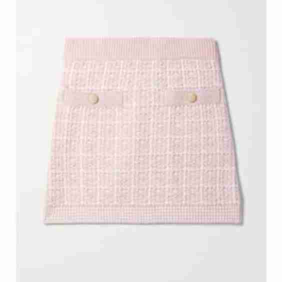 Callington Checked Knitted Mini Skirt