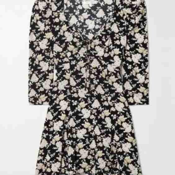 Juree Floral-Print Silk-Crepe Mini Dress