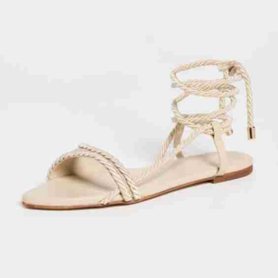 Alenna Asymmetrical Ankle Wrap Sandals