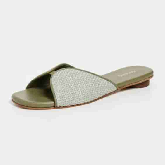 Serene Square Toe Woven Flats