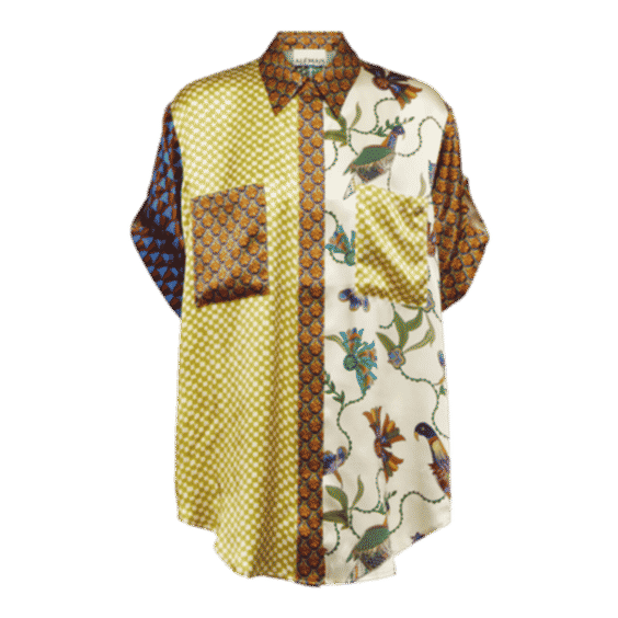 Birdie Printed Silk Shirt