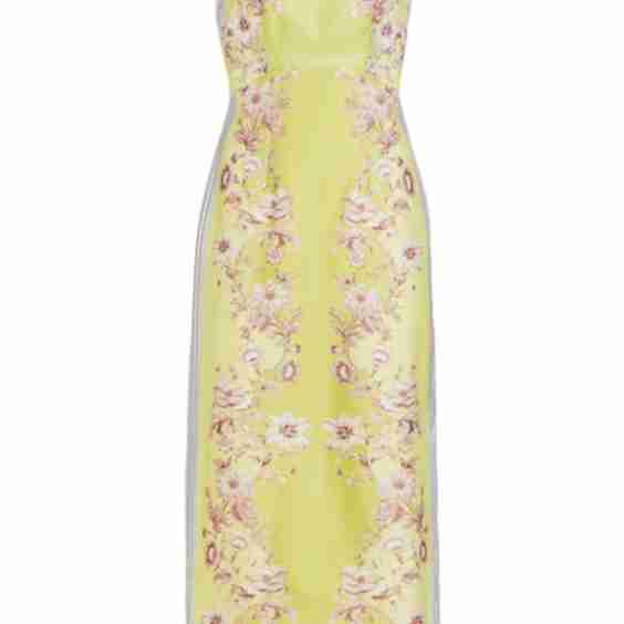 Marlow Strapless Floral Midi-Dress