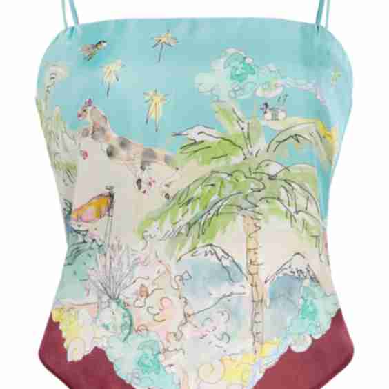 Daria Silk Scarf Top