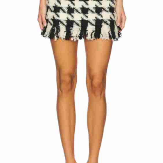 Houndstooth Mini Skirt