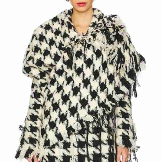Houndstooth Knotted Jacket