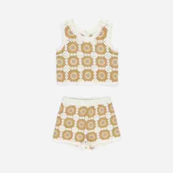 Crochet Tank Set || Marigold Daisy