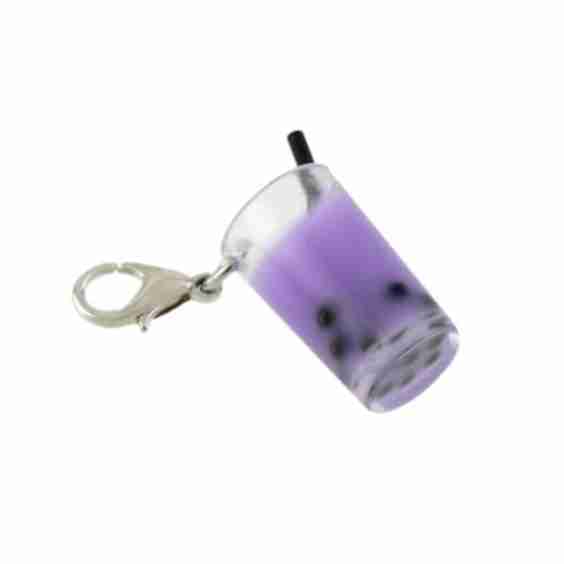 Purple Boba Tea Charm