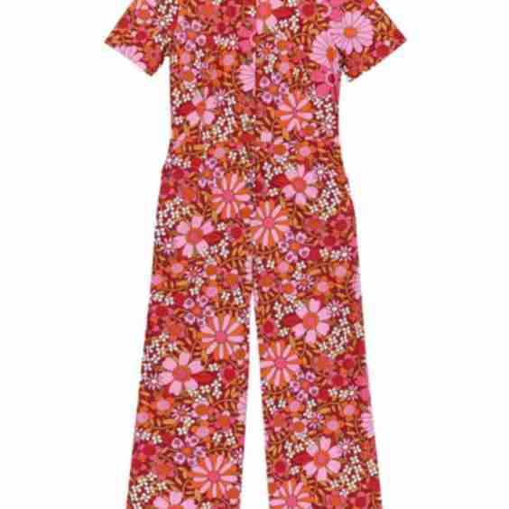 Ithaca Deckchair Floral Print Short Sleeve Boilersuit