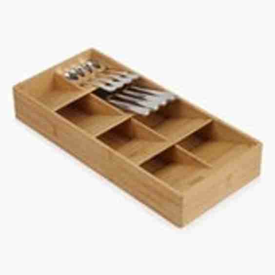 DrawerStore Bamboo Cutlery & Utensil Organizer