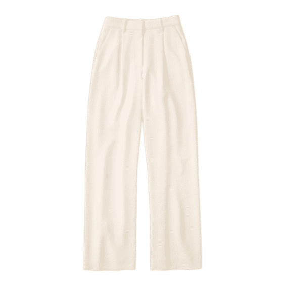 Premium Crepe Tailored Ultra Wide-Leg Pant