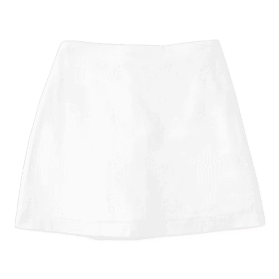 Linen-Blend Mini Skort