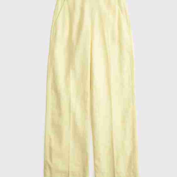 Premium Linen Tailored Ultra Wide Leg Pant