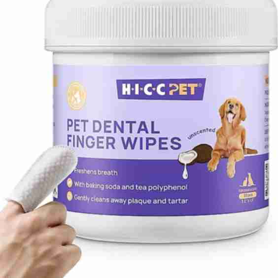 Pet Dental Finger Wipes for Dogs