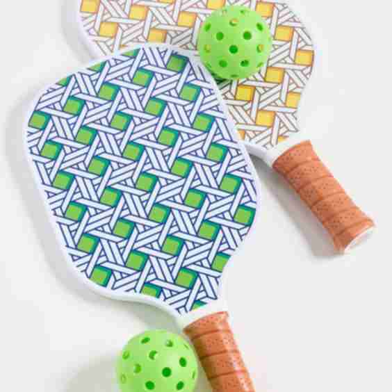 Basketweave Pickleball Set