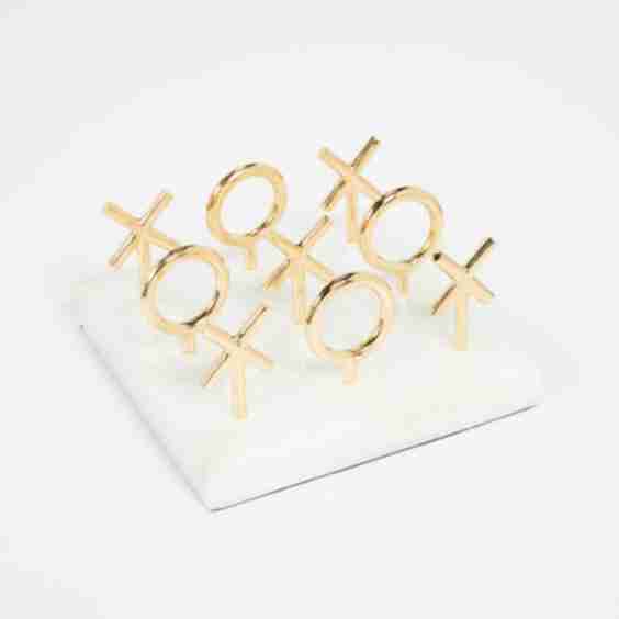 Brass Tic Tac Toe Game