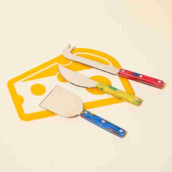 Rainbow Cheese Knives Set of 3