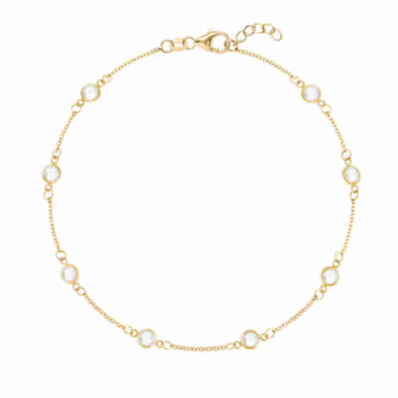 Petite 8 Birthstone Bracelet In 14 K Gold
