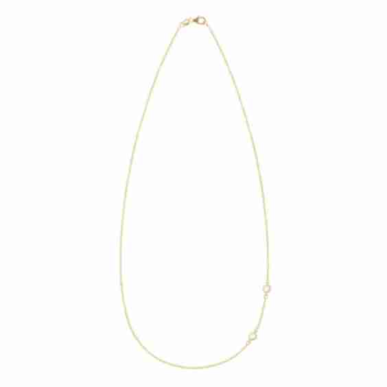 Petite 2 Birthstone Necklace