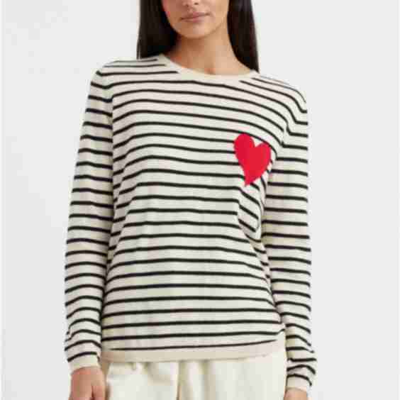 Breton Heart Wool & Cashmere Sweater