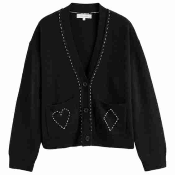 Queen Of Hearts Button Cardigan