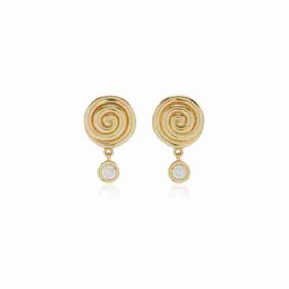 Galaxy Of Stars 18k Yellow Gold Diamond Earrings