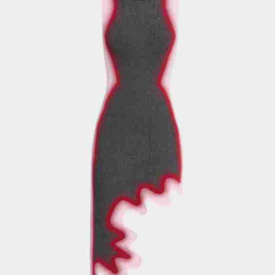 Hailey Reflective Wavy Asymmetric Dress