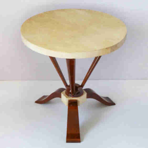 Parchment Round Side Table