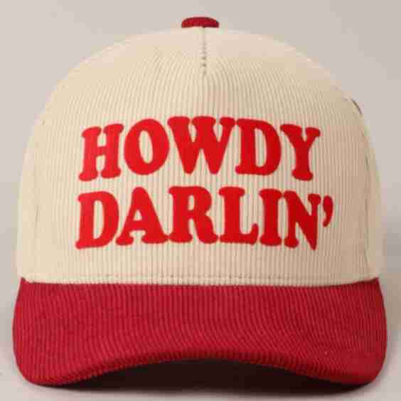 Howdy Darlin Corduroy Cap 