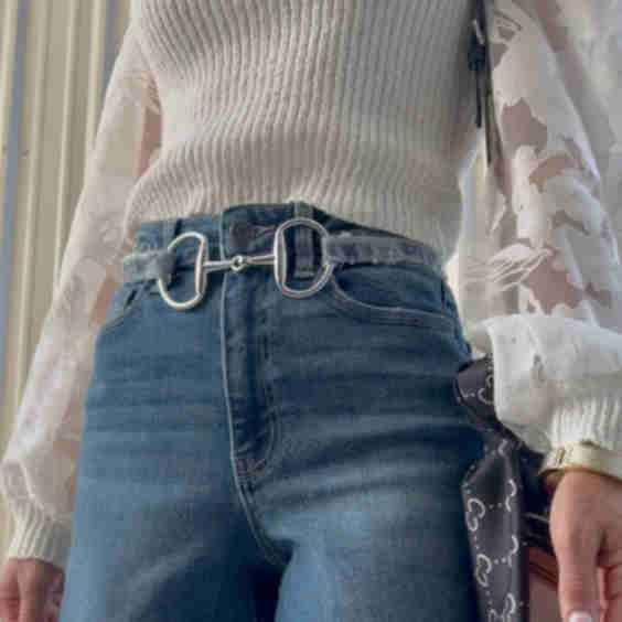 The Amalie Horsebit Belt