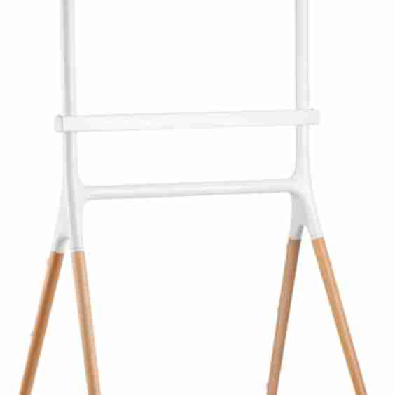 Artistic Sawhorse TV Stand, Fits Screens 49”- 70”, Wooden Legs