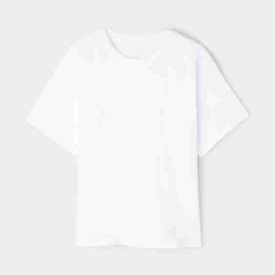 Boxy Fit Short Sleeve Top in Cotton