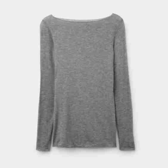 Boat Neck Modal Cashmere Ultralight Top
