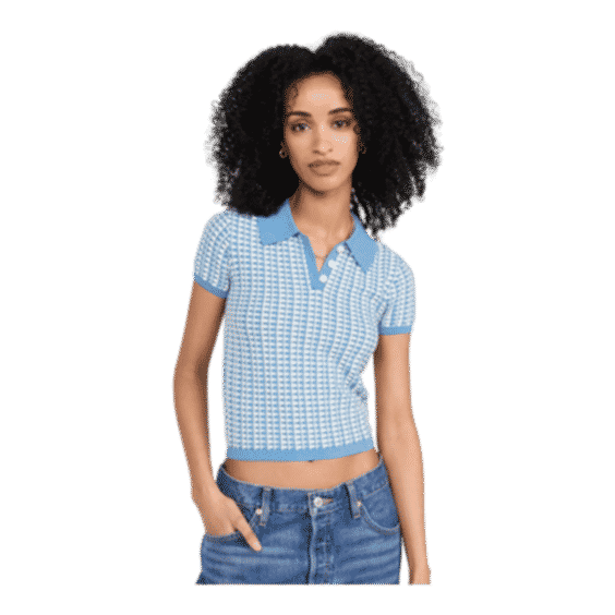 Shrunken Silk Linen Blend Polo Shirt
