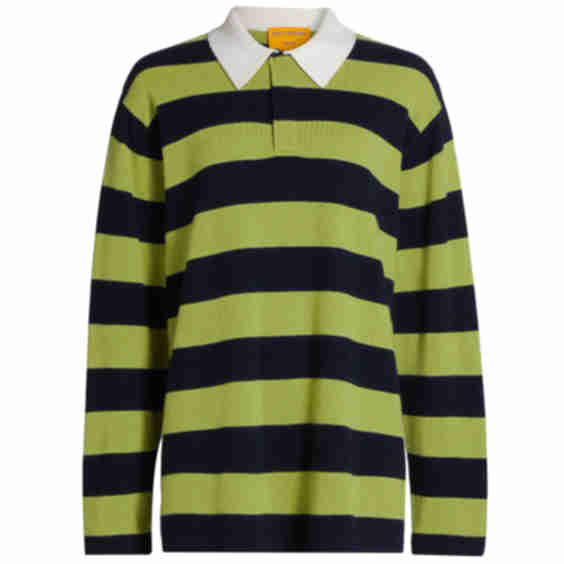 Striped  Cashmere Rugby Sweater