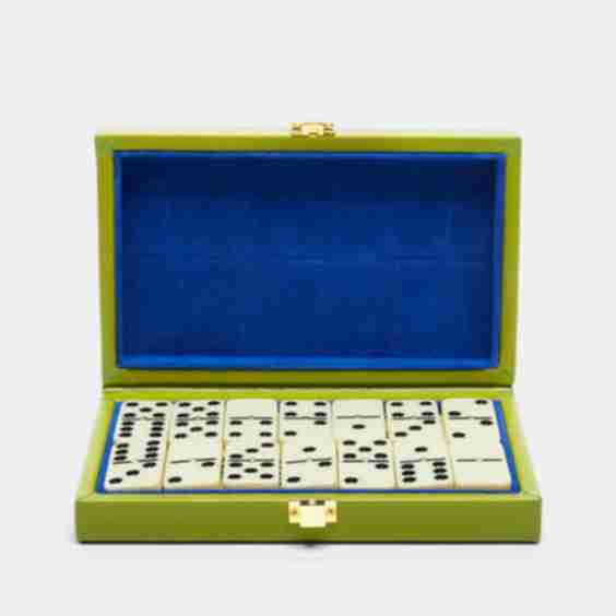 Leather Dominoes Set