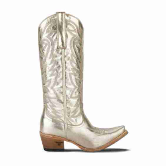 Smokeshow Embroidered Metallic Snip-Toe Cowboy Boots