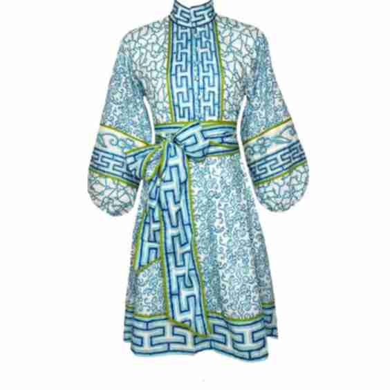 Meg Braff x SUE SARTOR Flounce Shorty Dress