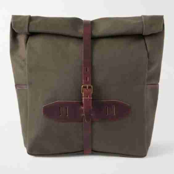 Jamy Leather-Trimmed Canvas Backpack