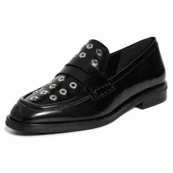 Alexa Eyelet Penny Loafers