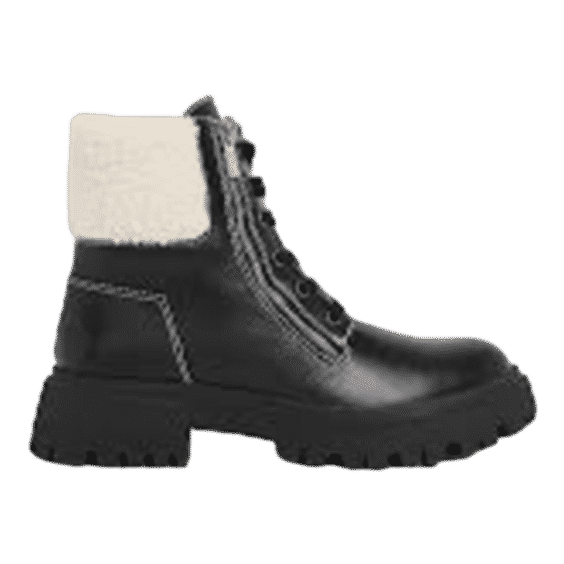 Kate Shearling-Trimmed Ankle Boots