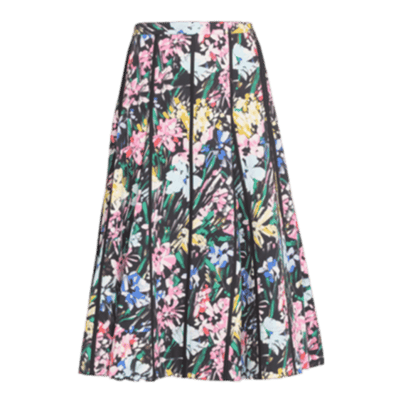 Flowerworks Godet Knee-Length Skirt