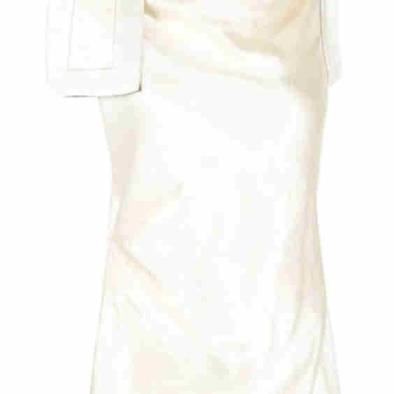 Asymmetric Drape Satin Top