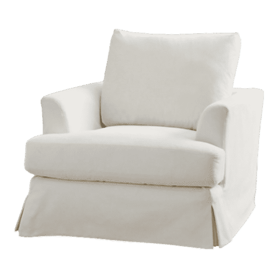 Ava Slipcovered Swivel Glider