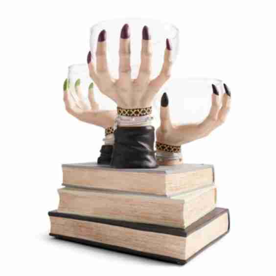 Witch Hands Snack Bowl Stand
