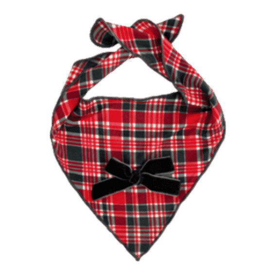Home For The Holidays Plaid Dog Bandana IMJ x Bre Sheppard